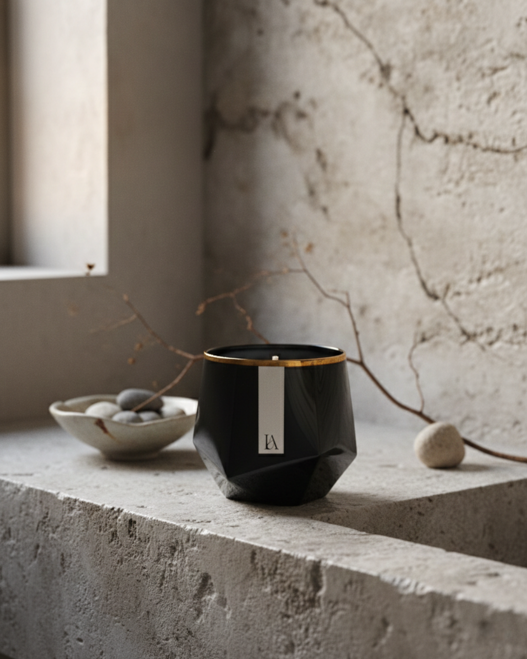 Elegance Candle- Gloss Black